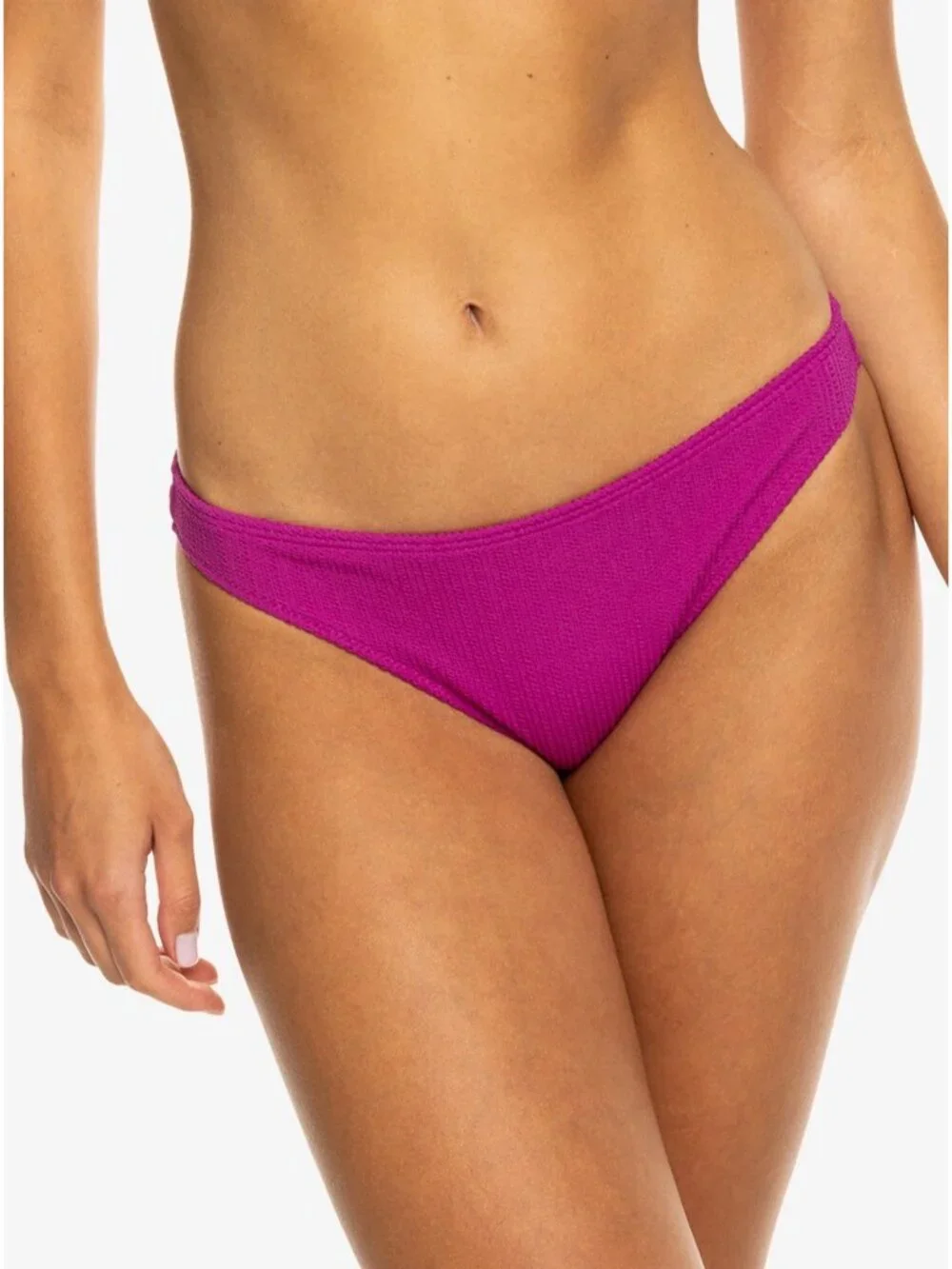 $44 ROXY Women’s Aruba Moderate Bikini Bottom In Pink Size M